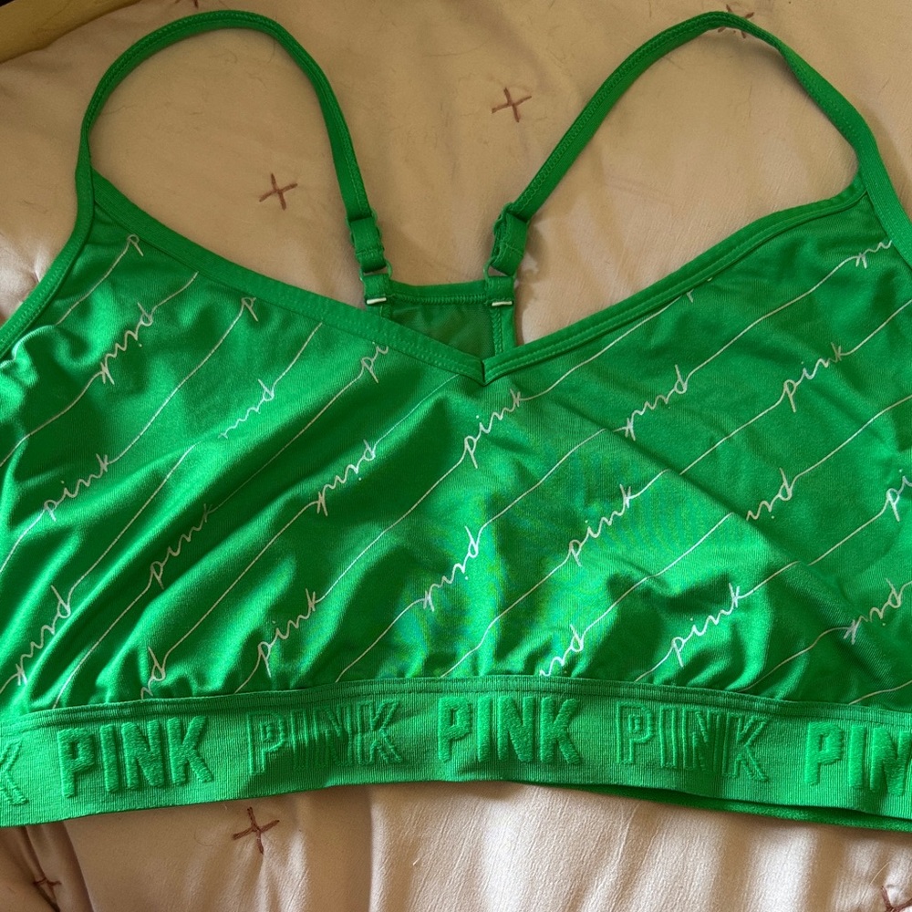 PINK Victoria's Secret Vibrant Green Bralette